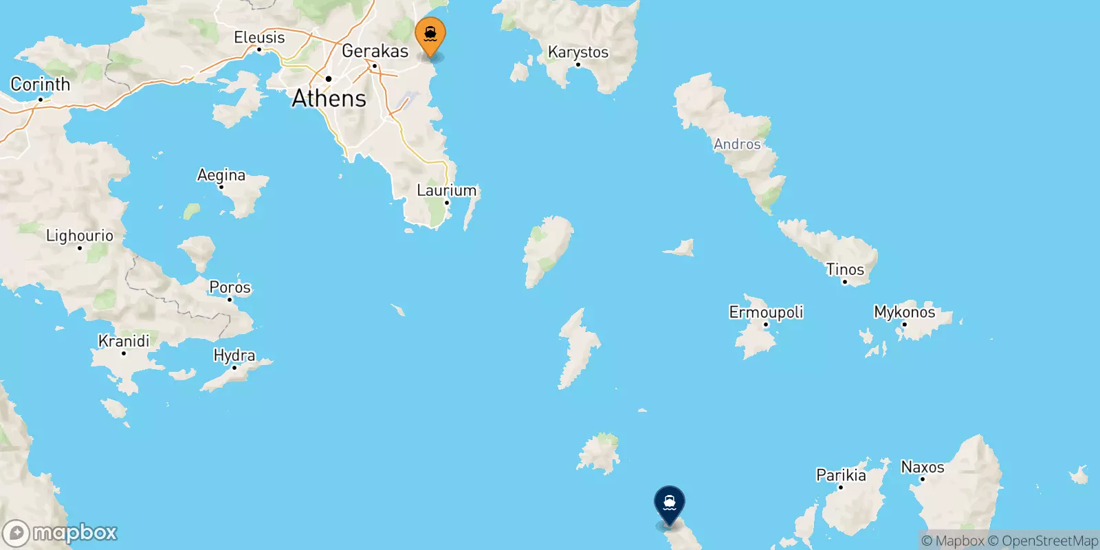 Traghetti da Rafina per Sifnos