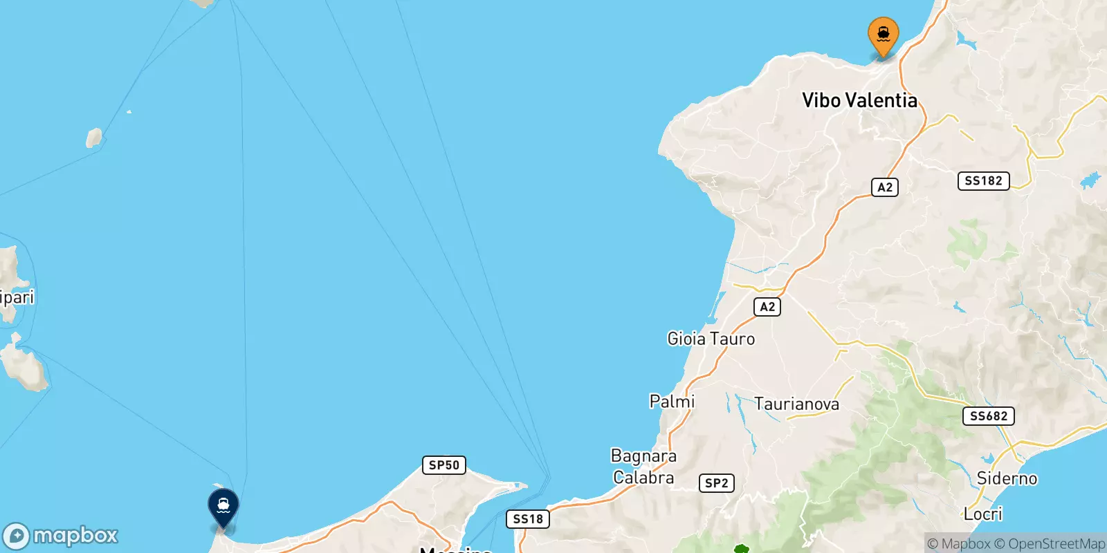 Traghetti da Vibo Valentia per Milazzo