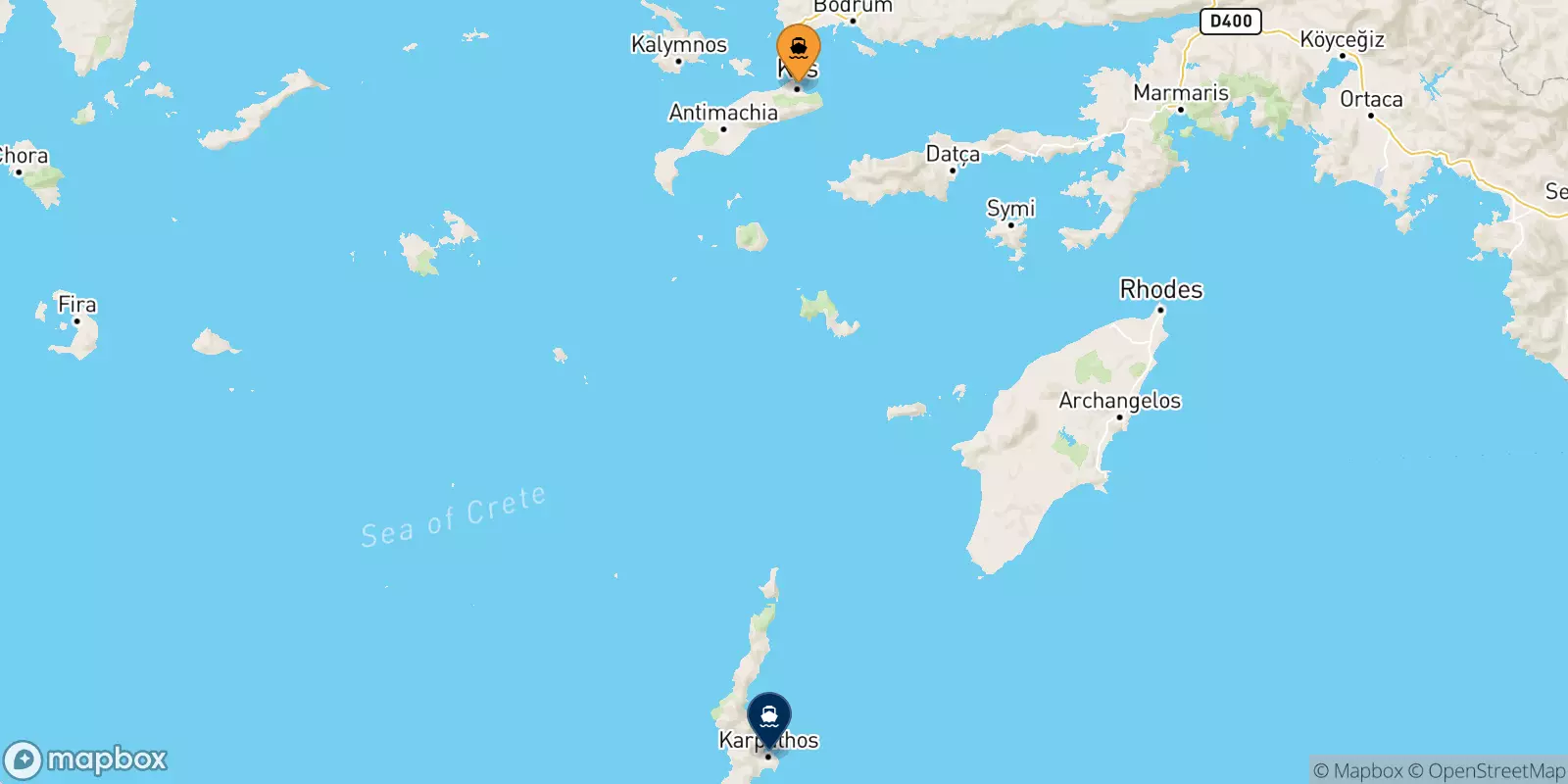 Traghetti da Kos per Karpathos