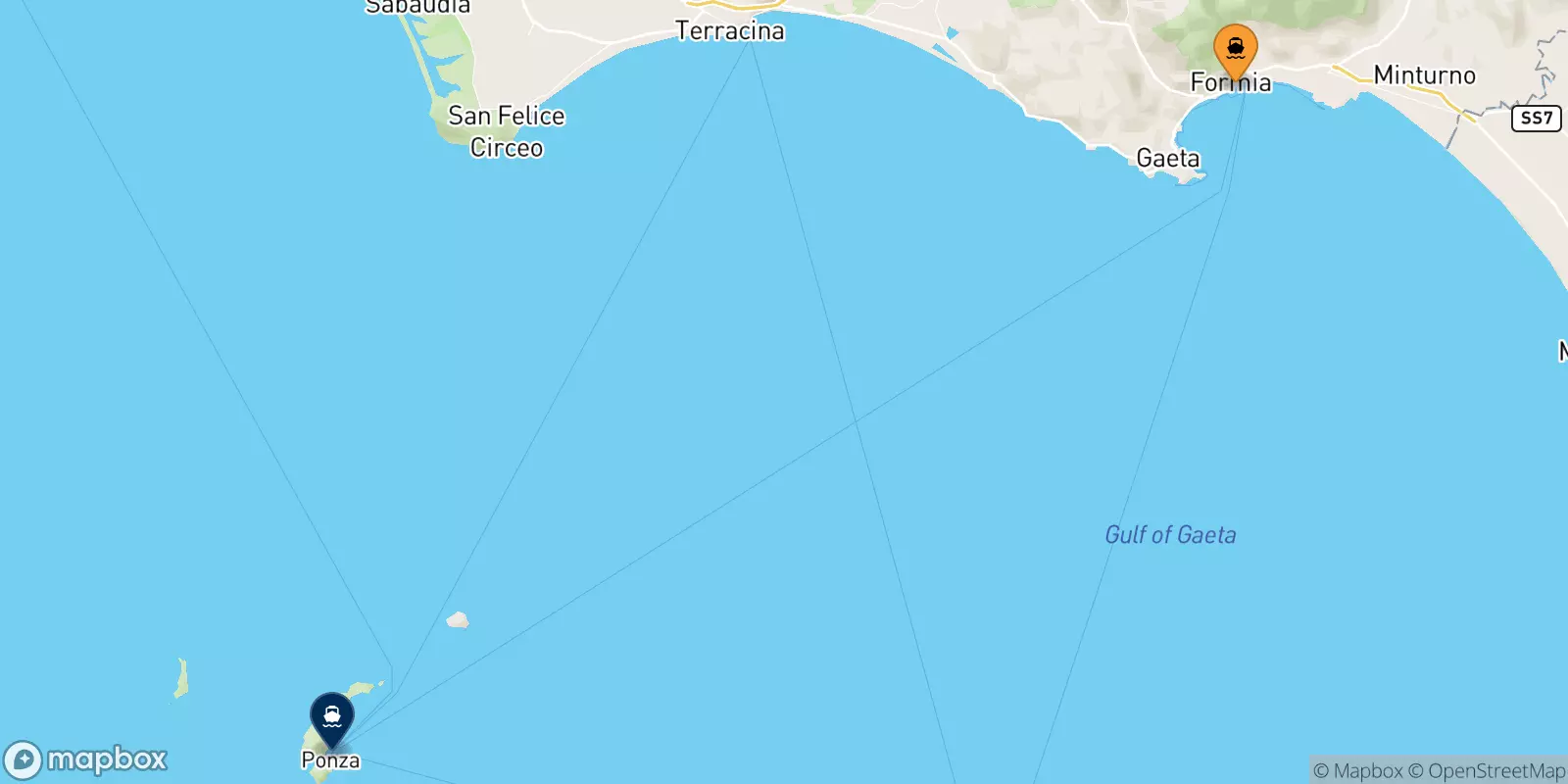 Traghetti da Formia per Ponza