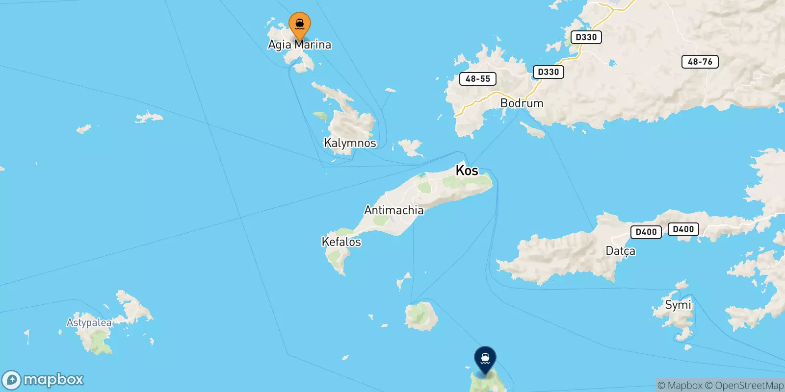 Traghetti da Leros per Tilos