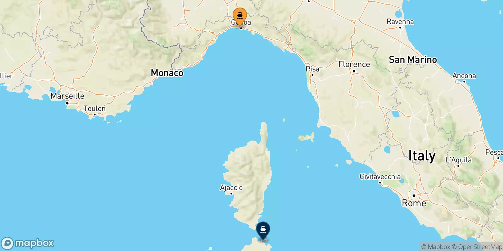 Traghetti da Genova per Golfo Aranci