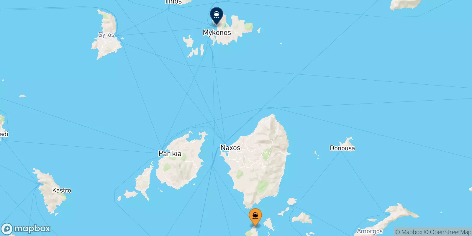 Traghetti da Iraklia per Mykonos