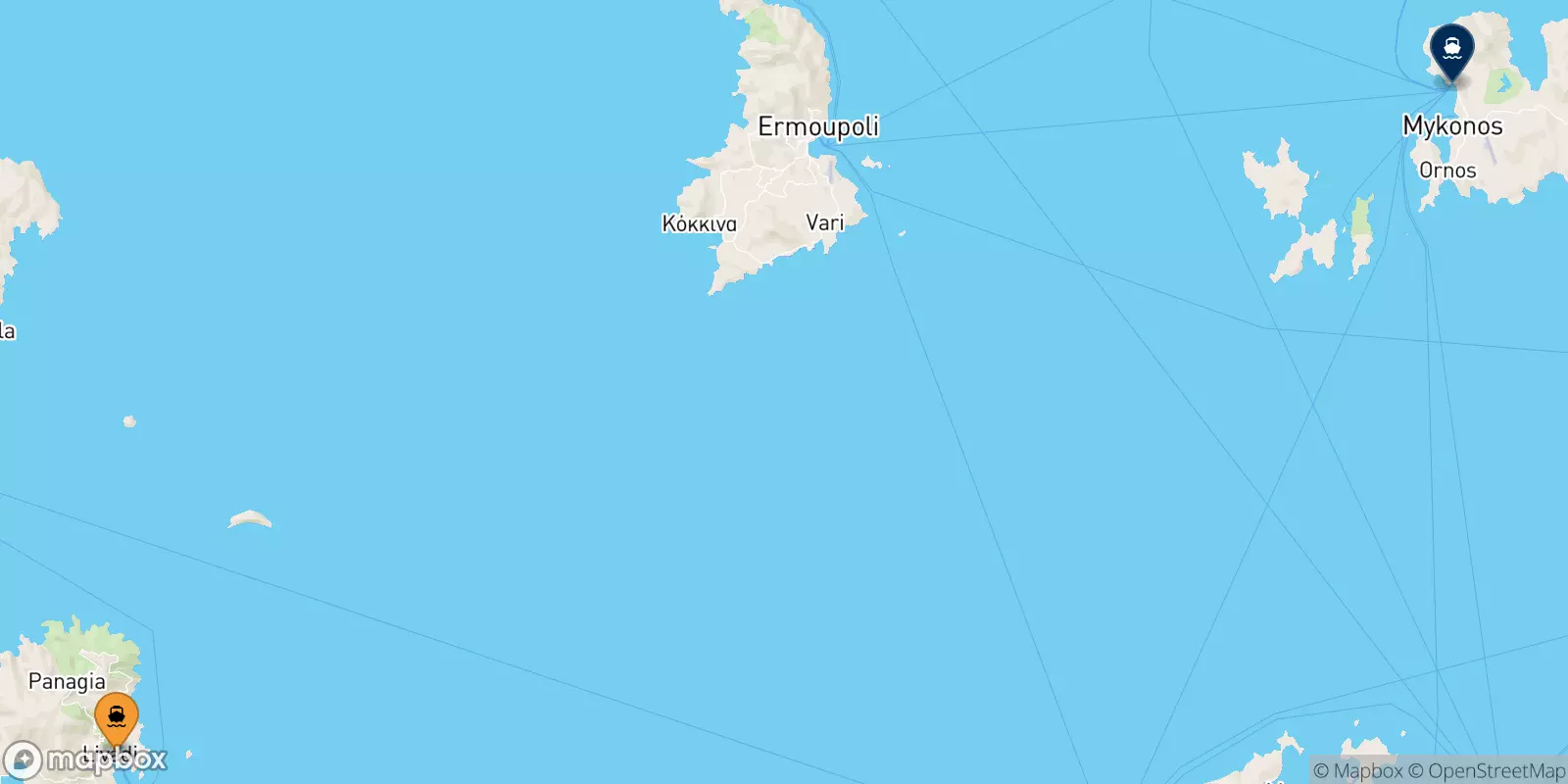 Traghetti da Serifos per Mykonos