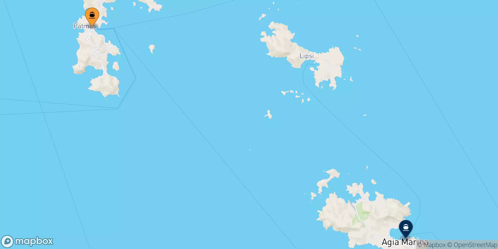 Traghetti da Patmos per Agia Marina (Leros)