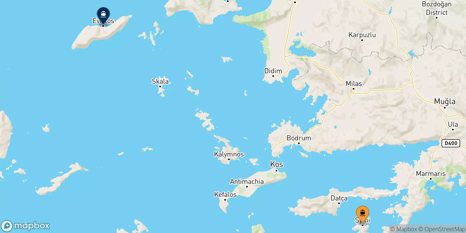 Traghetti da Symi per Evdilos (Ikaria)