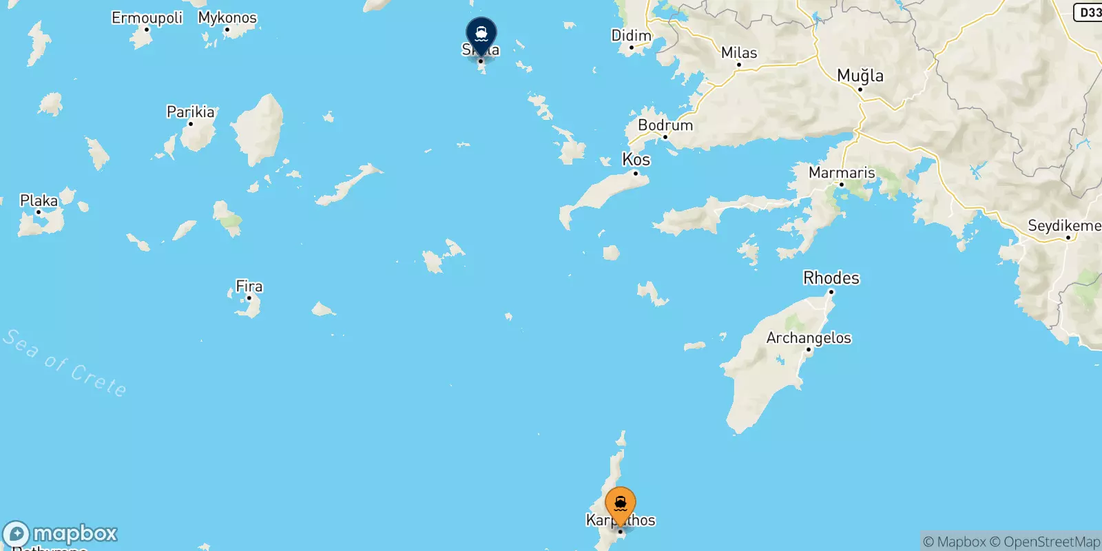 Traghetti da Karpathos per Patmos