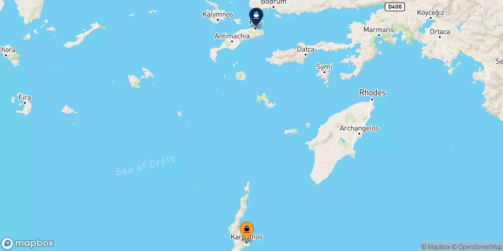 Traghetti da Karpathos per Kos