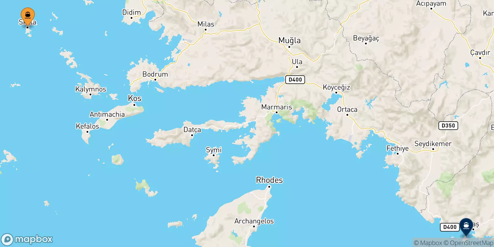 Traghetti da Patmos per Kastellorizo