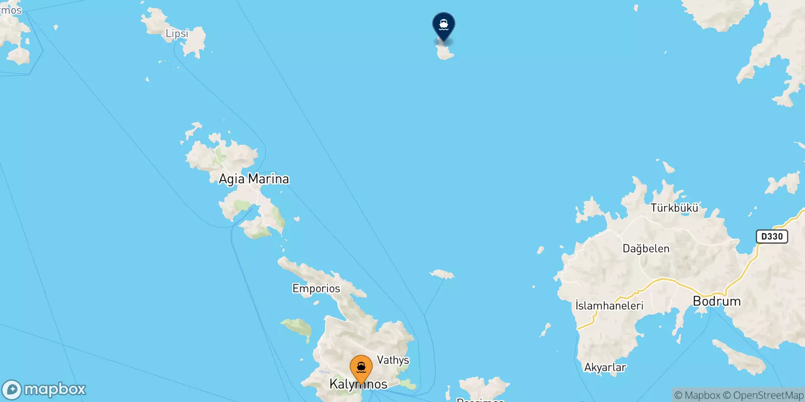 Traghetti da Kalymnos per Farmakonisi