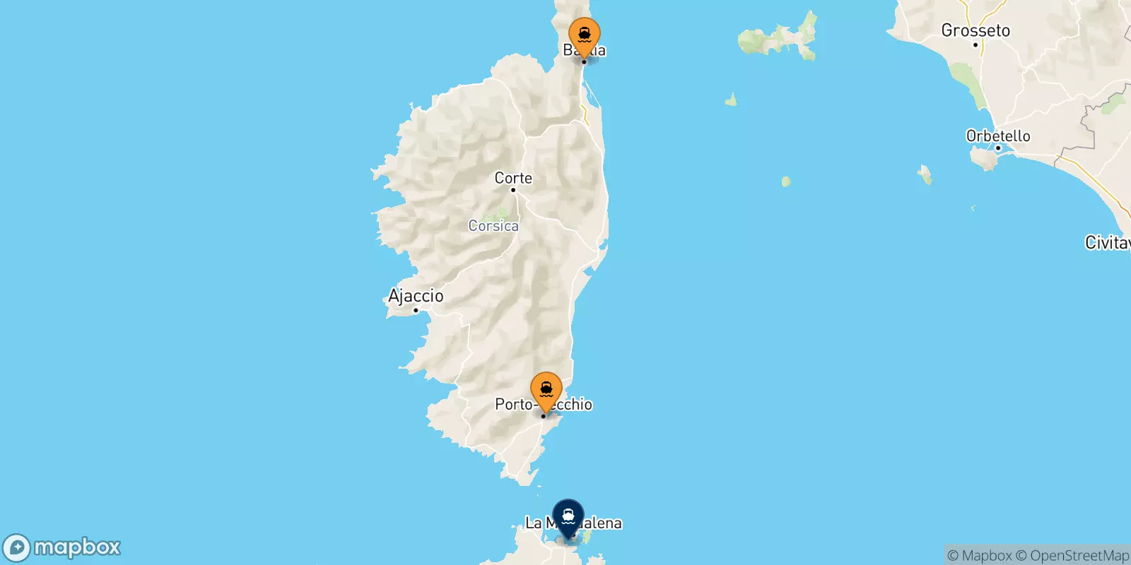 Traghetti dalla Corsica per Golfo Aranci