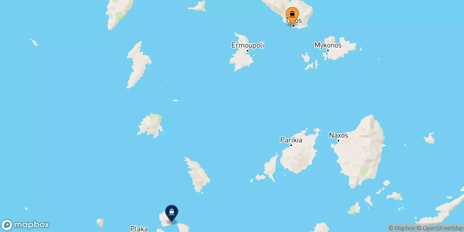 Traghetti da Tinos per Kimolos