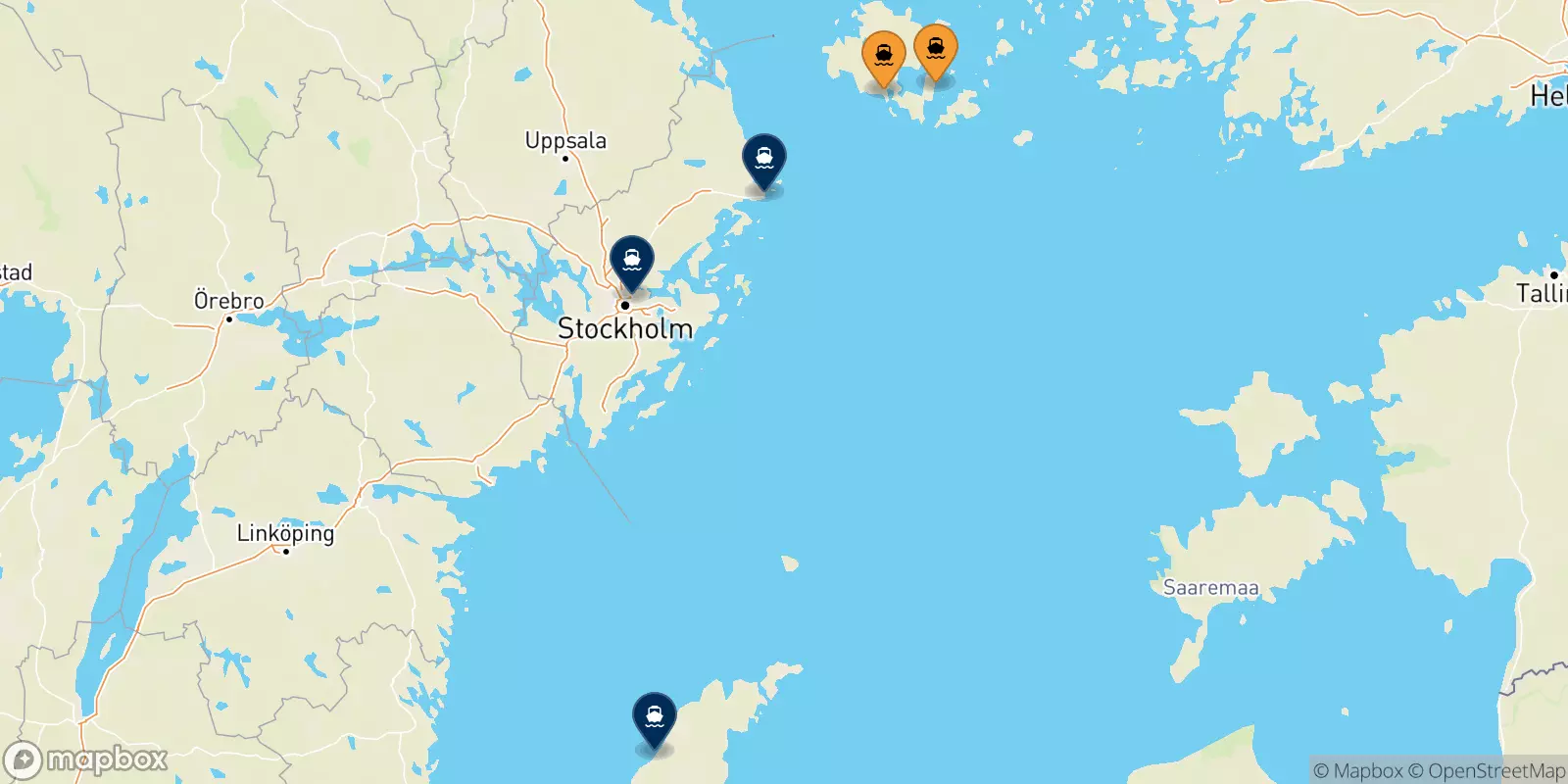 Traghetti dalle Isole Aland per la Svezia