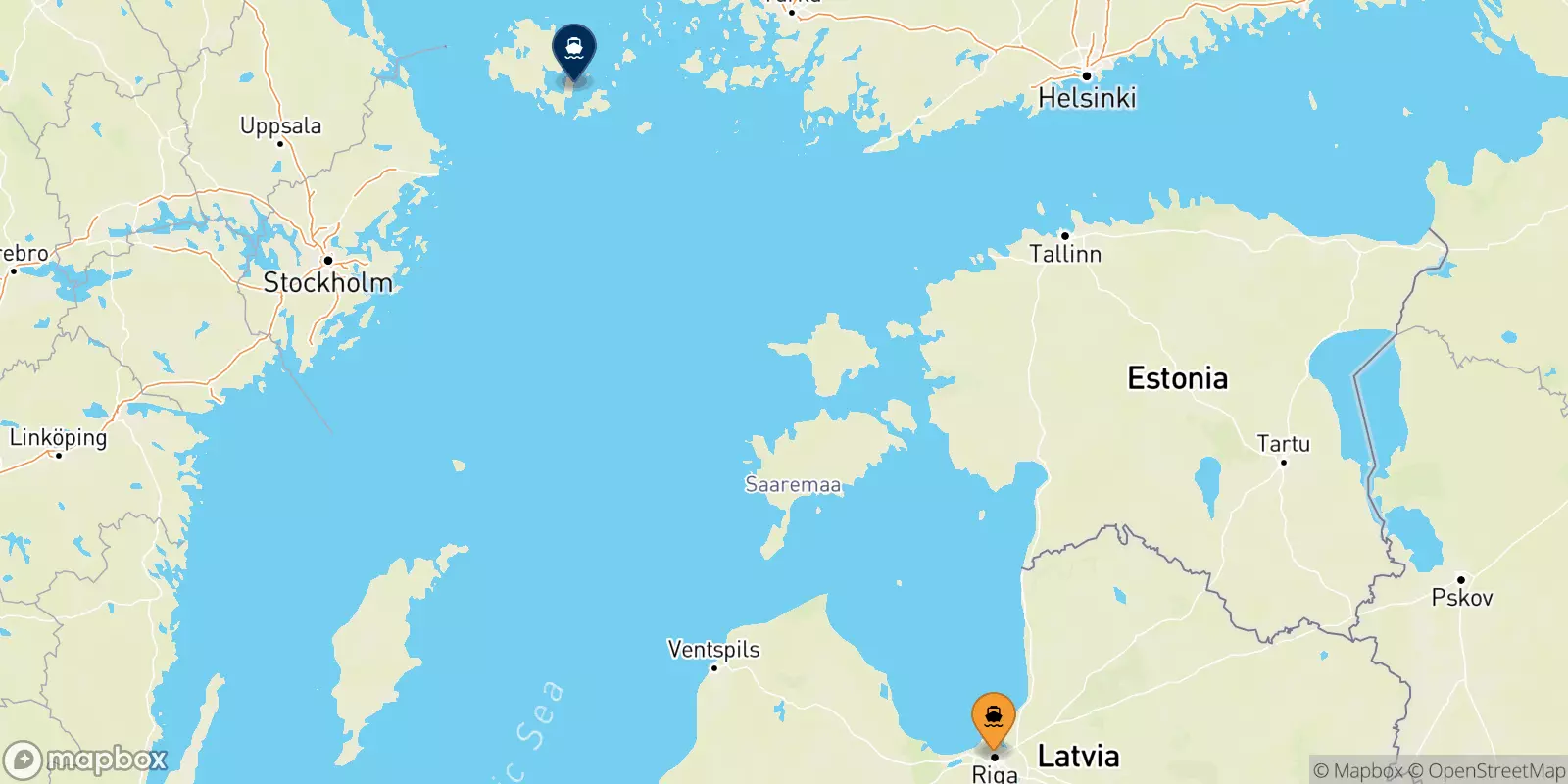 Traghetti dalla Lettonia per le Isole Aland