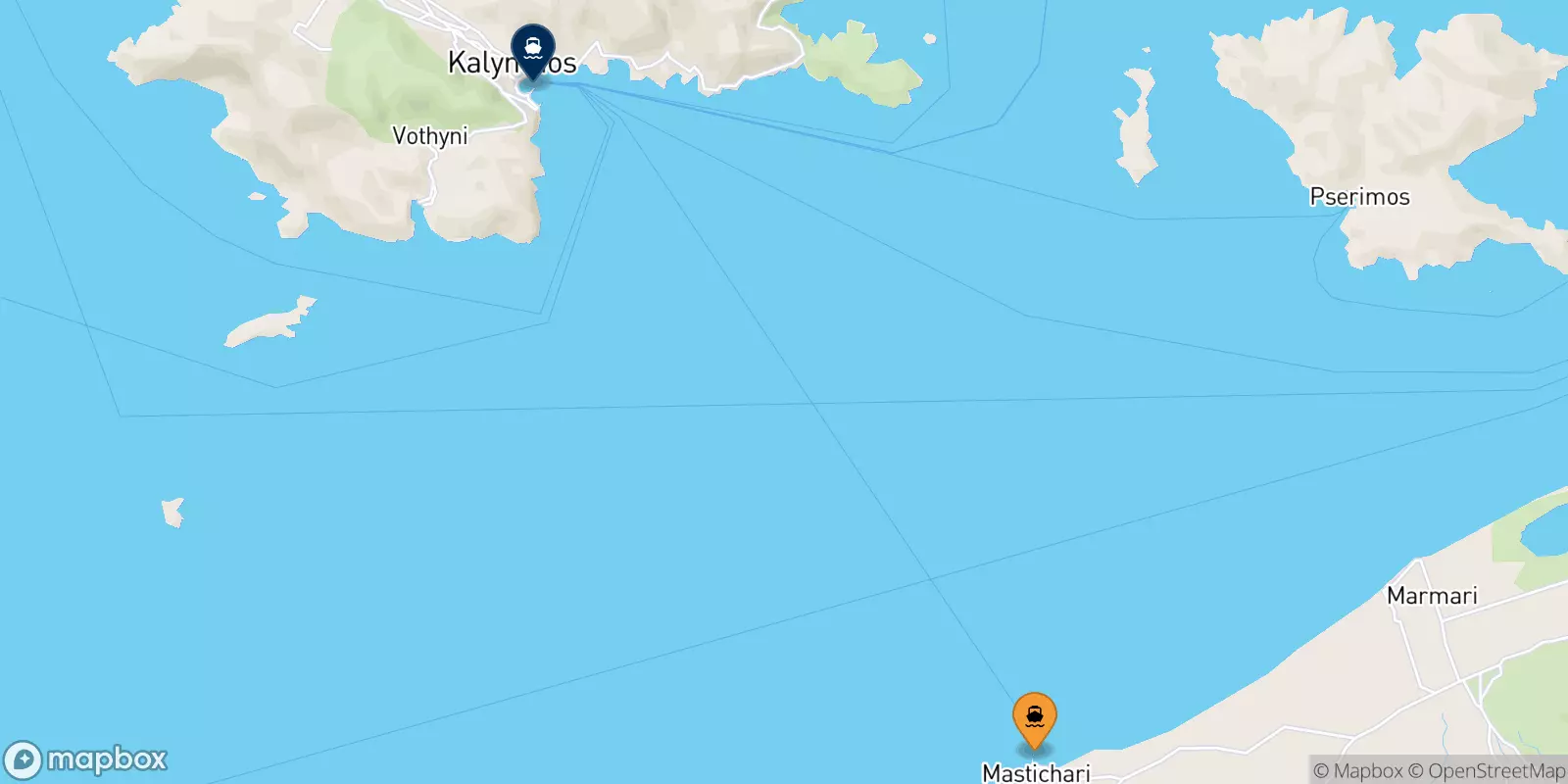 Traghetti da Pserimos per Kalymnos