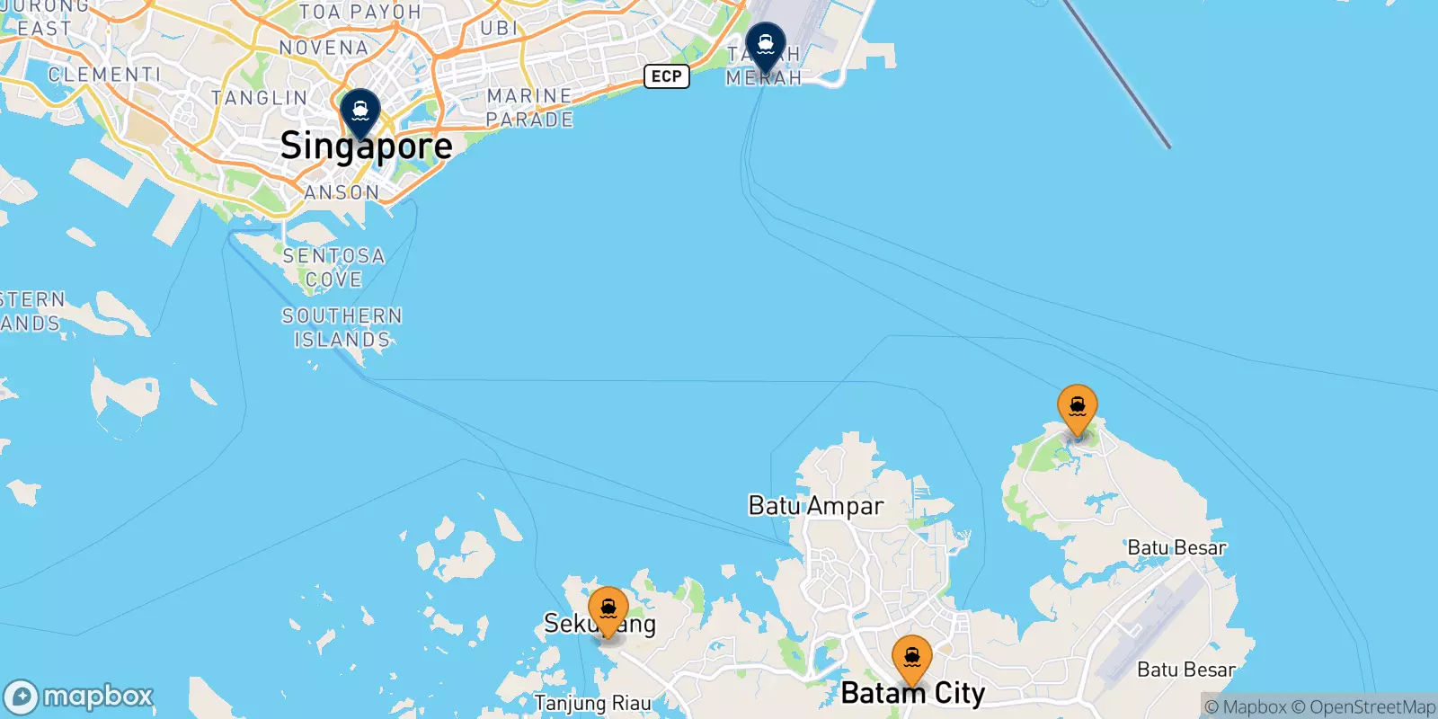 Traghetti per Singapore