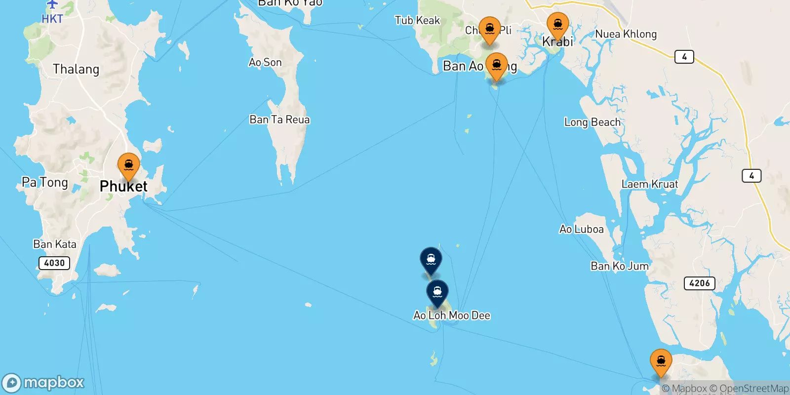 Traghetti per le Isole Phi Phi