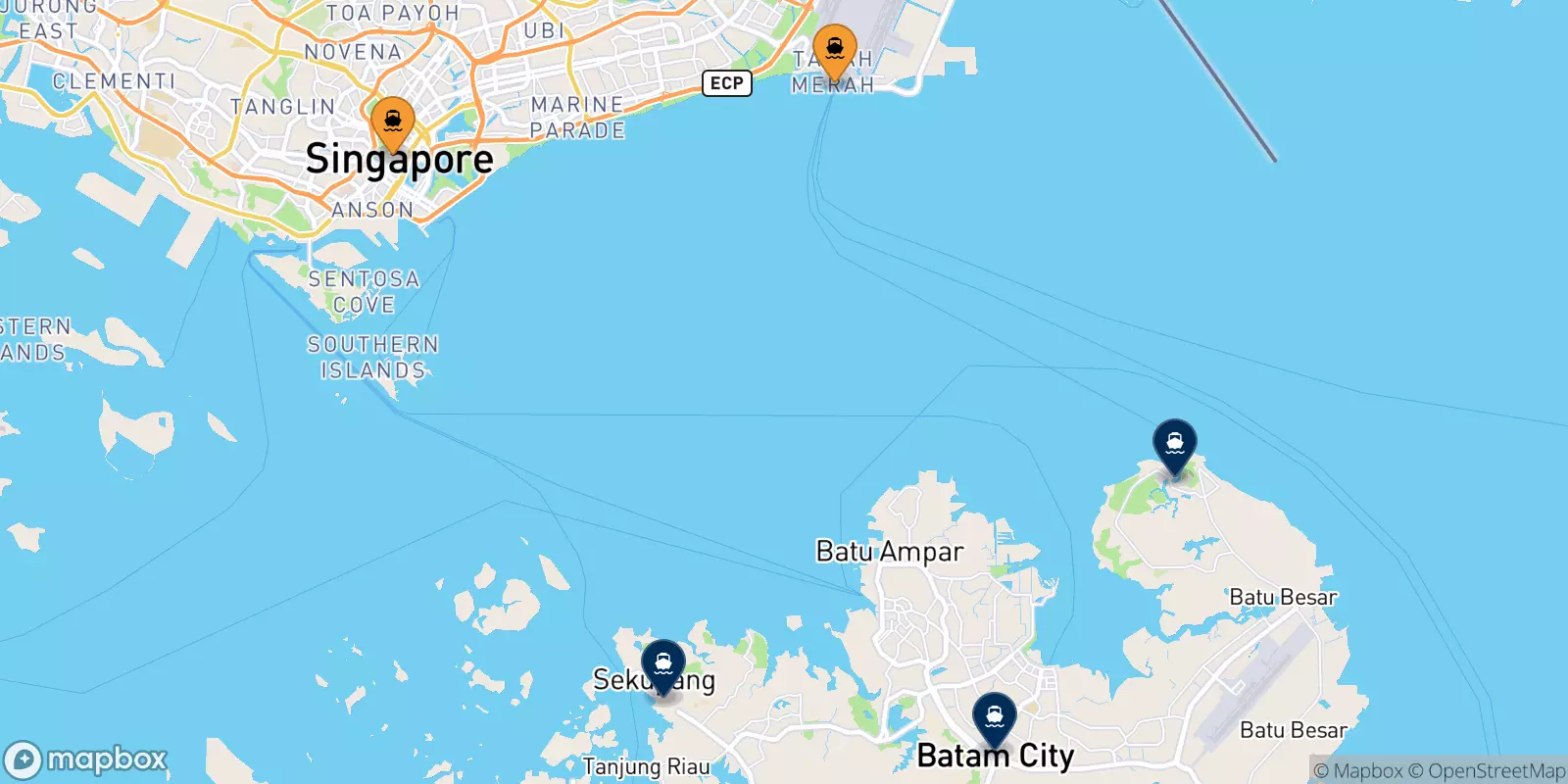 Traghetti da Singapore