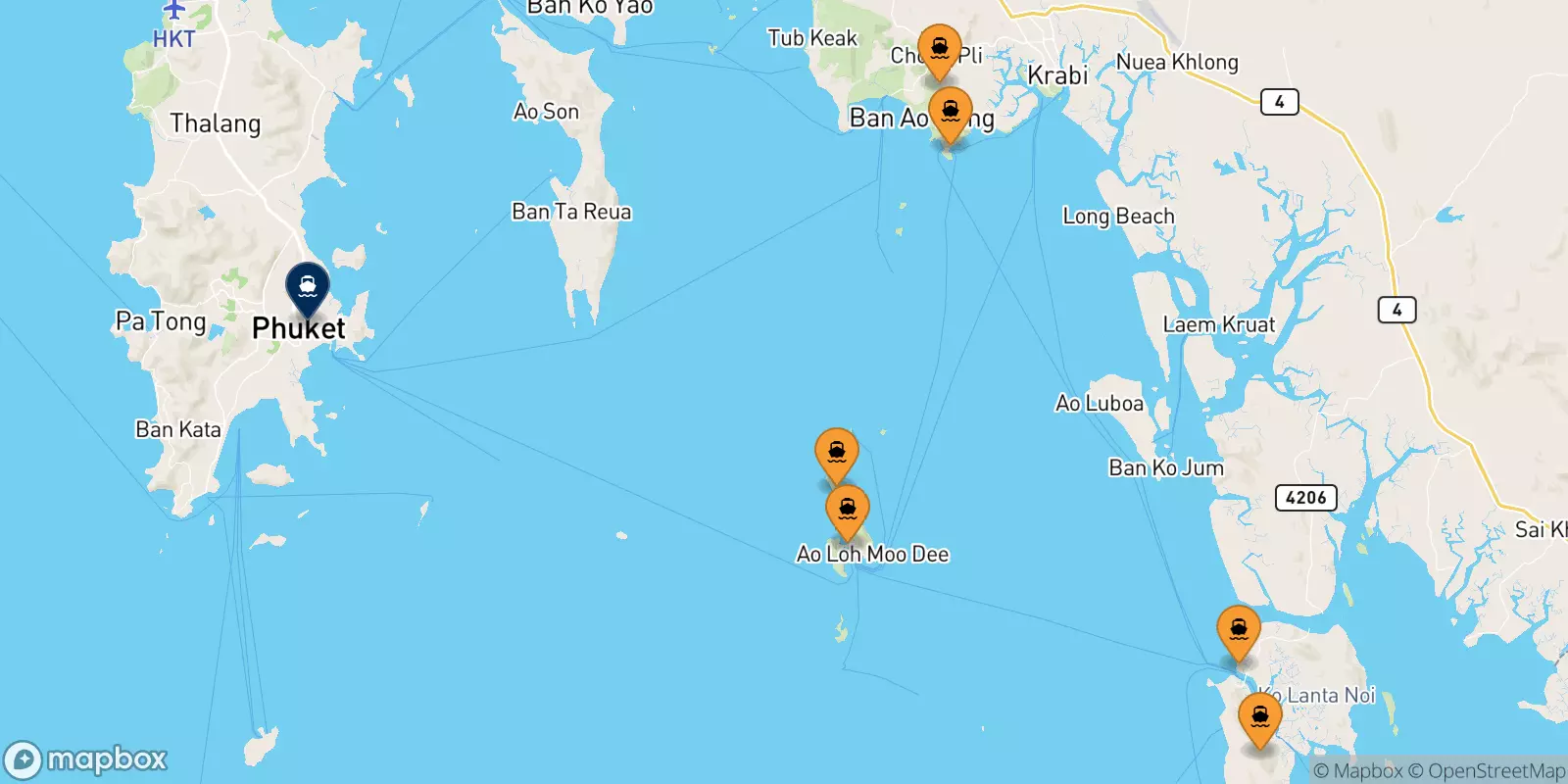 Traghetti per l'Isola Di Phuket