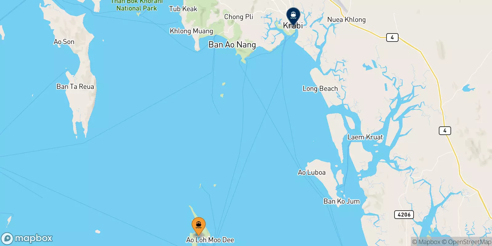 Traghetti per Krabi (Kong Ka Pier)