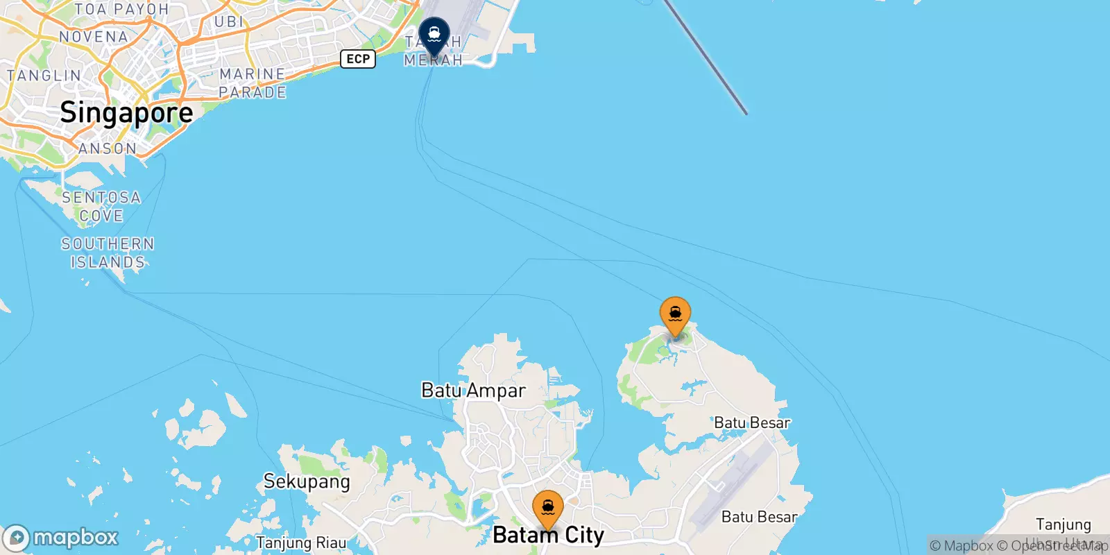 Traghetti dal Batam per Tanah Merah