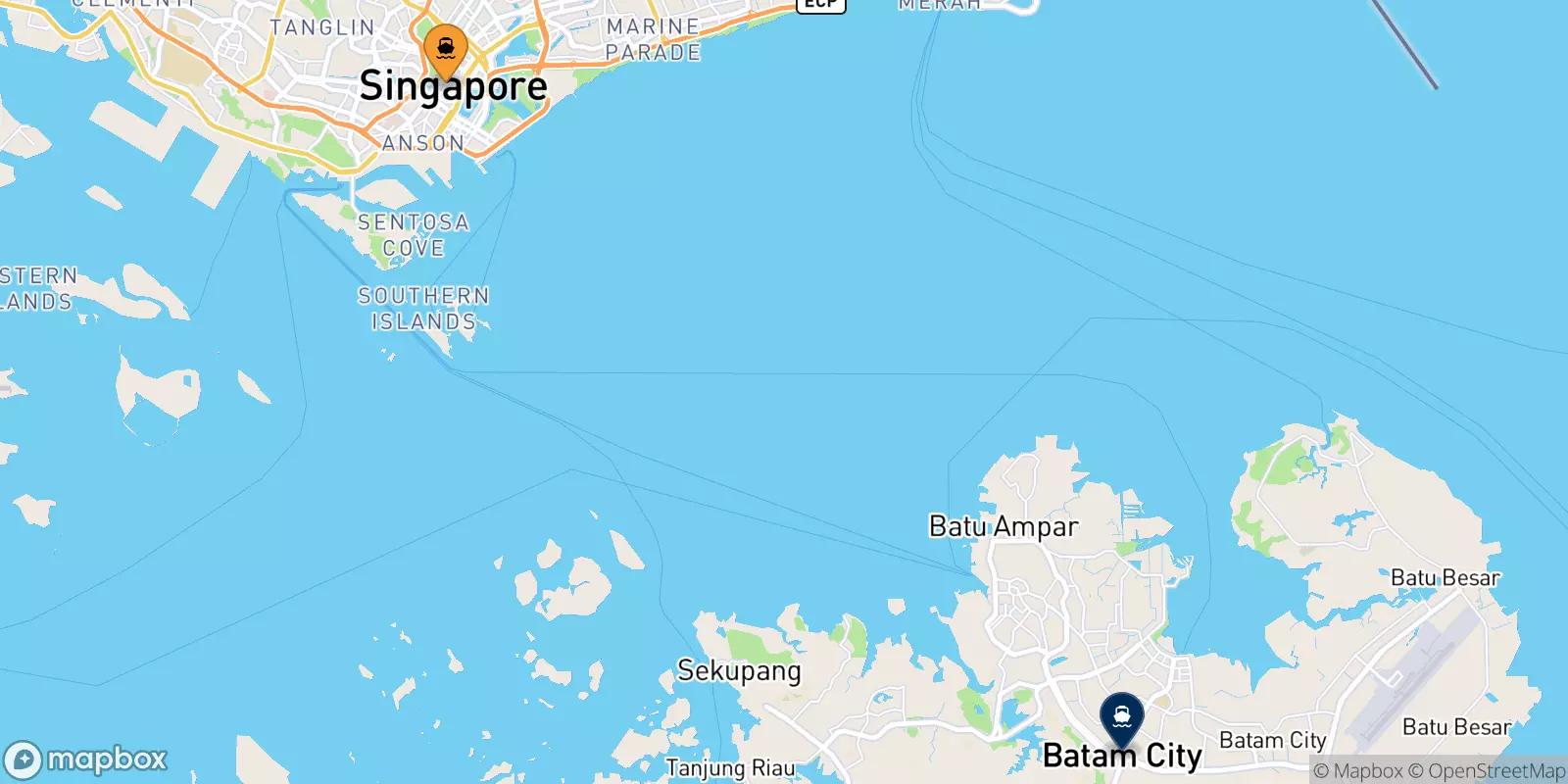 Traghetti da Harbourfront Centre per Batam Centre