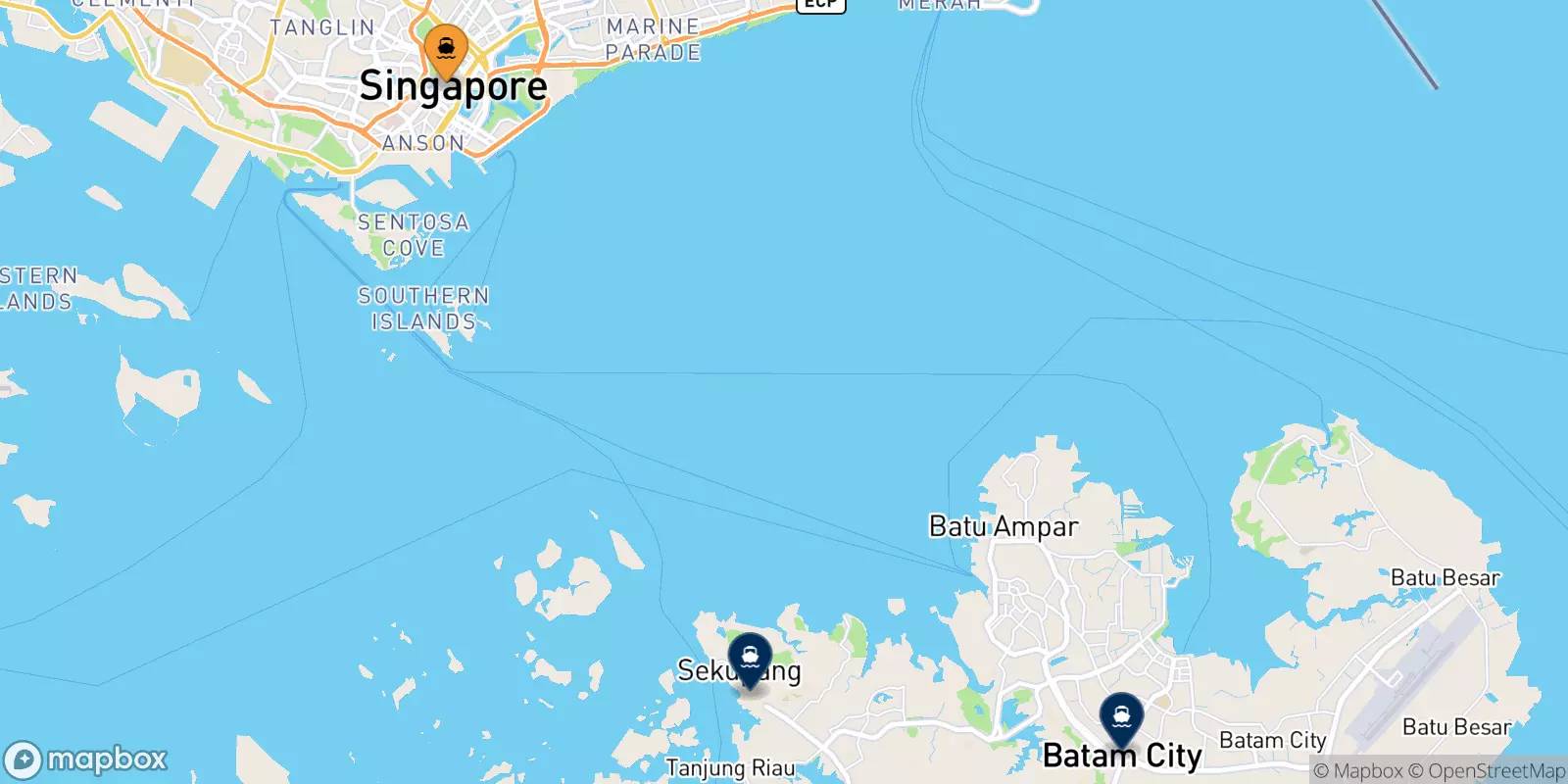 Traghetti da Harbourfront Centre per l'Indonesia