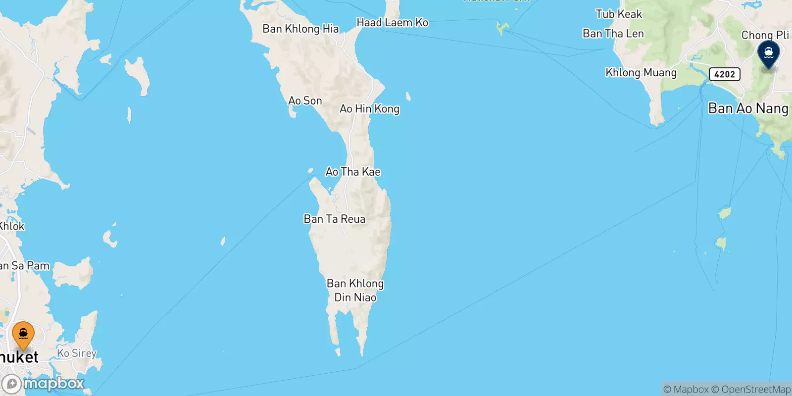 Traghetti dall'Isola Di Phuket per Ao Nang (Nopparat Thara Pier)