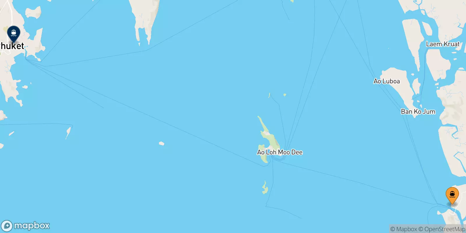 Traghetti da Koh Lanta (Saladan Pier) per Phuket (Rassada Pier)