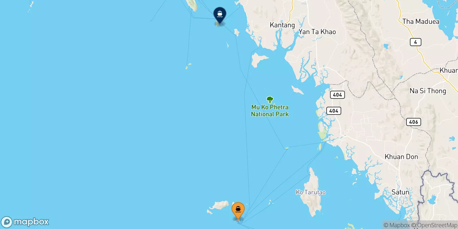 Traghetti da Koh Lipe (Bundhaya Pier) per il Thailand