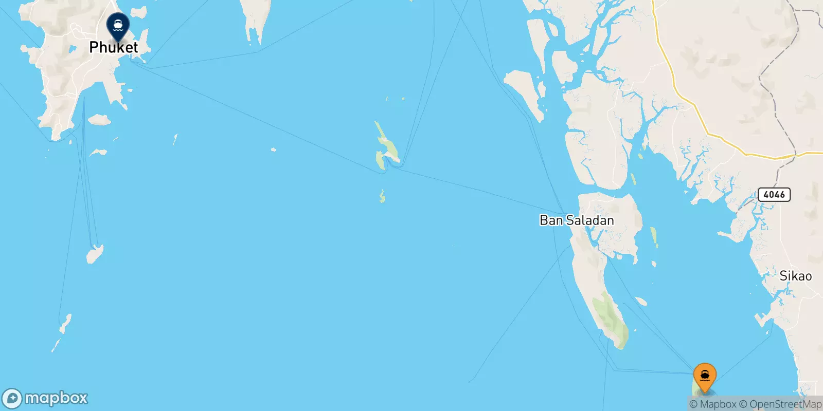 Traghetti da Koh Ngai per Phuket (Rassada Pier)