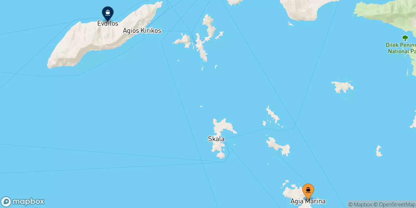 Traghetti da Leros per Evdilos (Ikaria)
