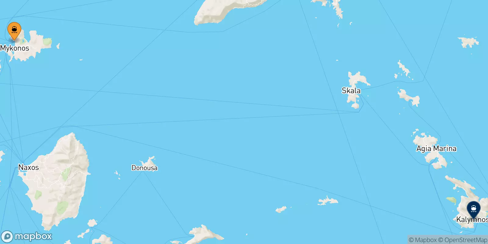 Traghetti da Mykonos per Kalymnos