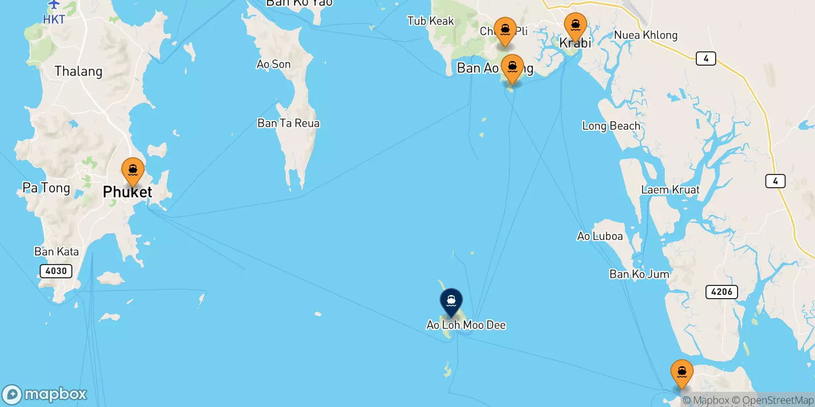 Traghetti dal Thailand per Koh Phi Phi (Tonsai Pier)