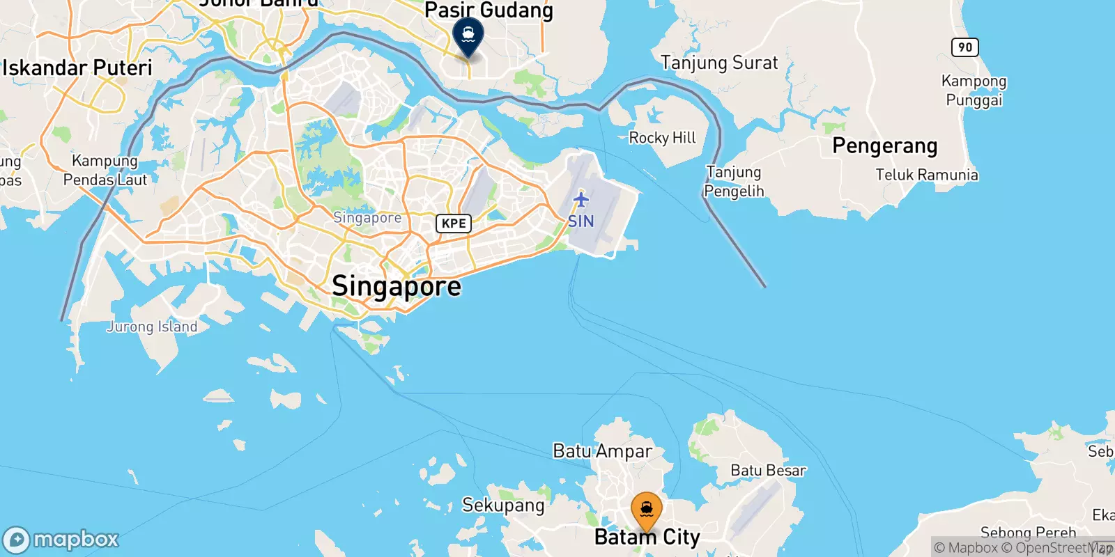 Traghetti dall'Indonesia per Pasir Gudang