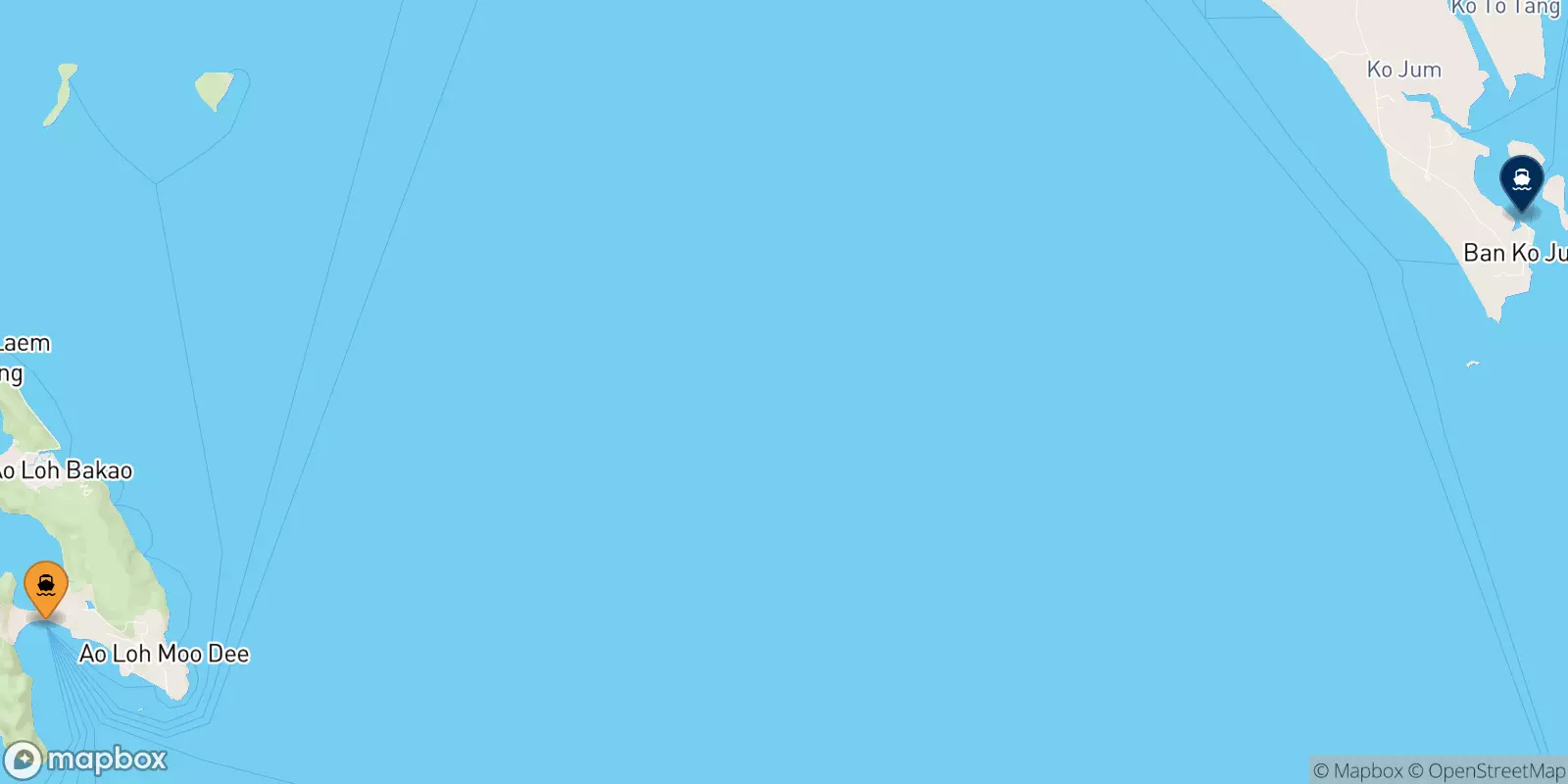 Traghetti da Koh Phi Phi (Tonsai Pier) per Koh Jum