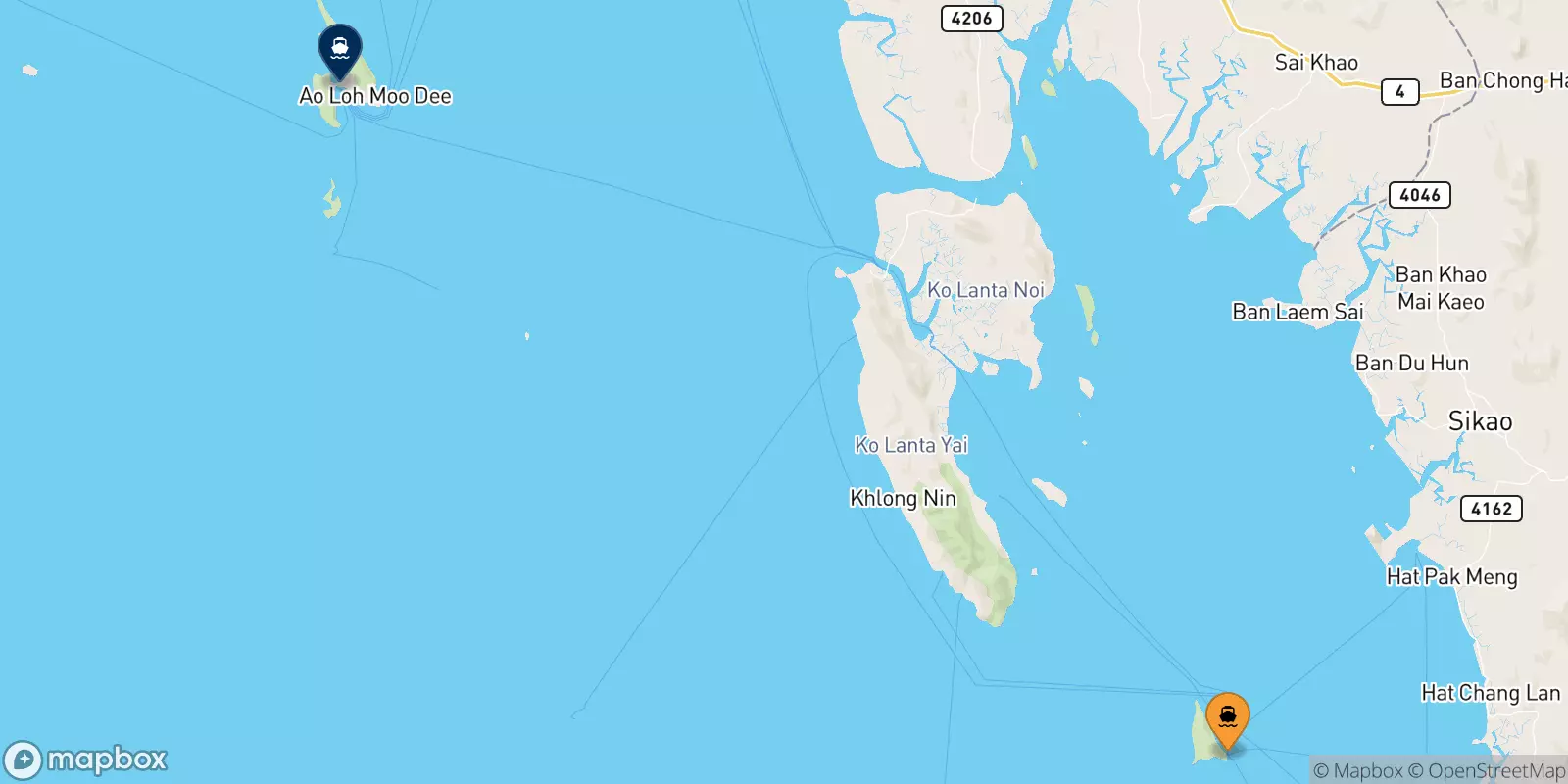 Traghetti da Koh Ngai per le Isole Phi Phi