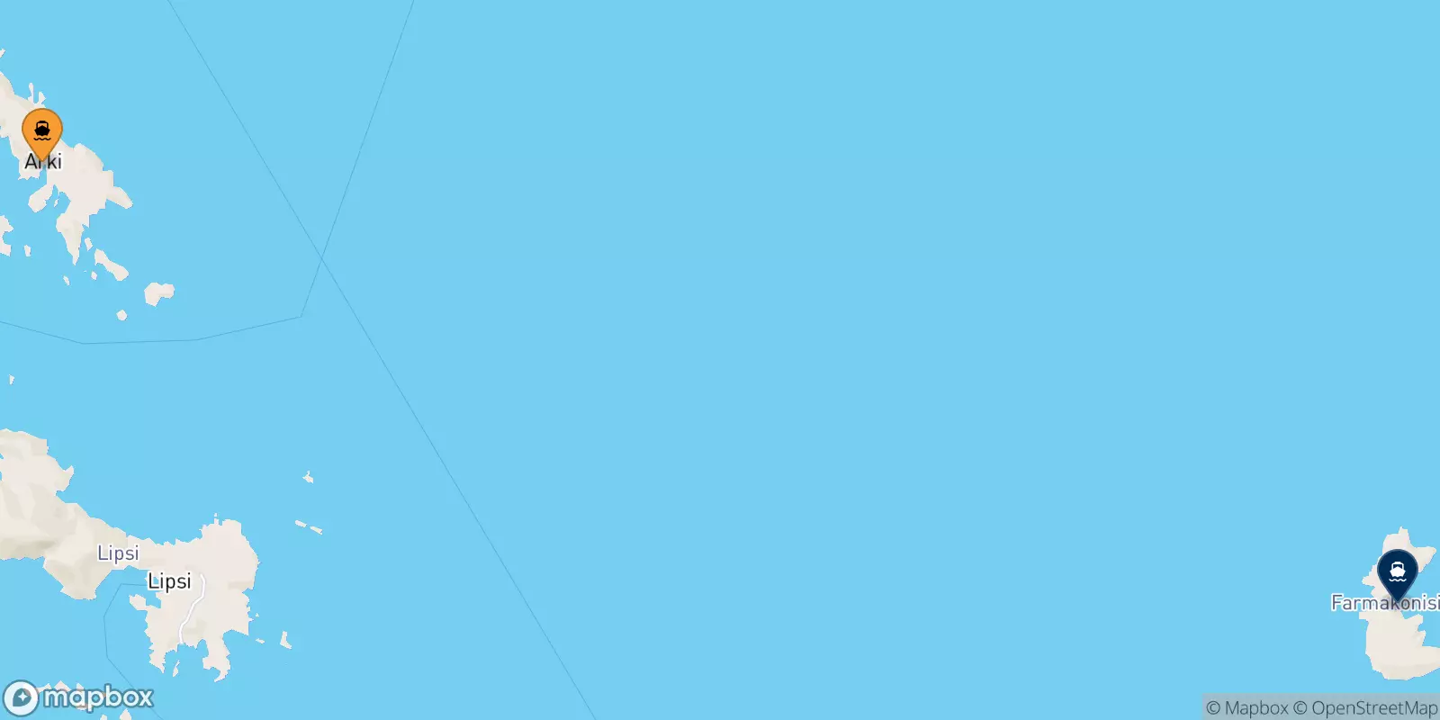 Traghetti da Arkyi per Farmakonisi