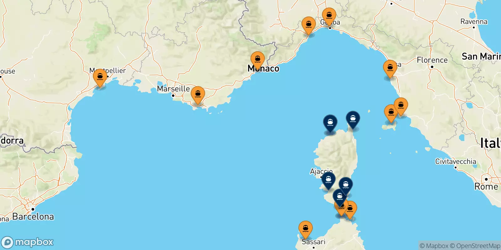 Traghetti per la Corsica