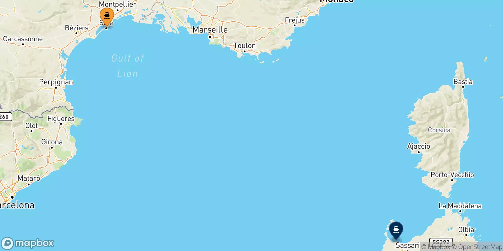 Traghetti da Sete per la Sardegna