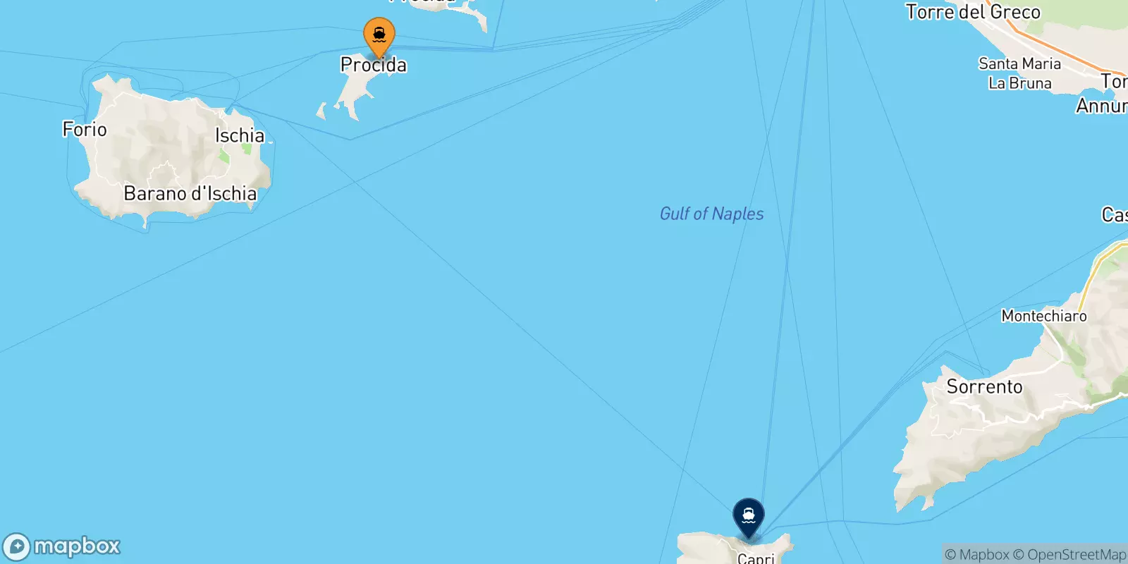 Traghetti da Procida per Capri