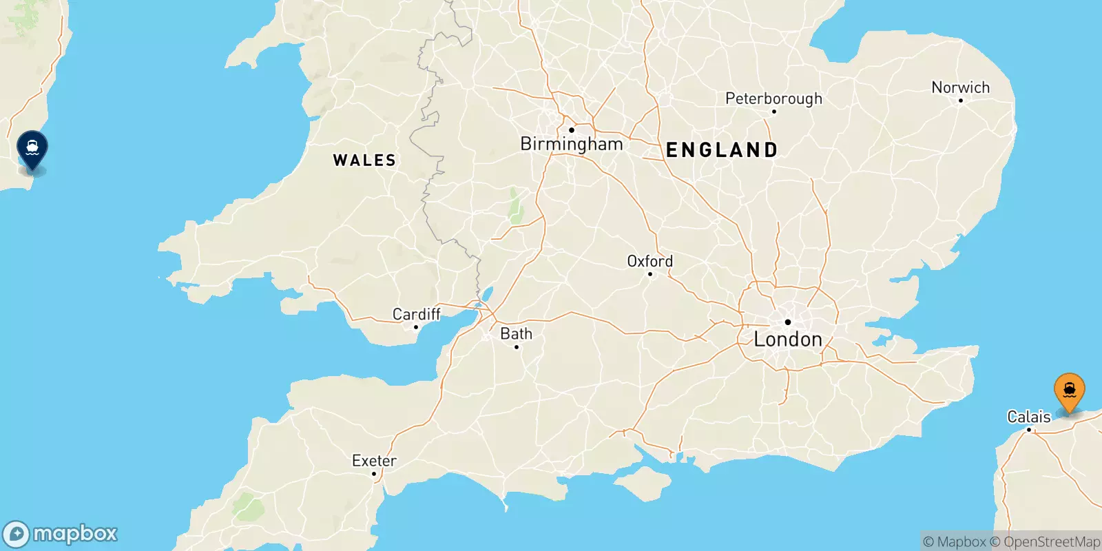 Traghetti da Dunkerque per l'Irlanda